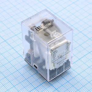 HF13F/024-2Z23, Реле силовое, 10А две контактных группы на переключение катушка 24В монтаж на плату