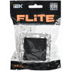 Изображение товара FLITE Выключатель 1-клавишный 10А ВС11-1-0-ФлЧ черный IEK FI-V10-0-10-1-K02