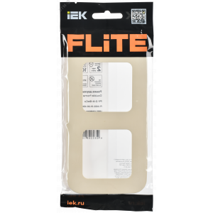FLITE ARTISTIC Рамка 2-местная РУ-2-А-ФлСл сливочный IEK FI-M22-31-20-K86
