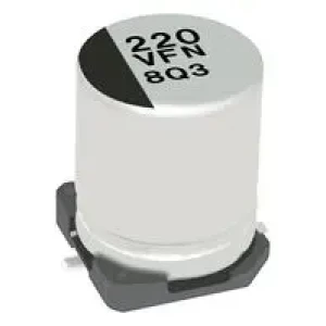 EEEFNE181XUP, Конденсатор алюминиевый электролитический 180мкФ 25В ±20% (6.3х7.7мм) SMD 0.34Ом 280мА 2000часов 105°С лента на катушке