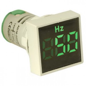DMS-413, Цифровой LED частотомер AC 0-99Гц, AD16-22HZMS, зеленый, установка на панель в отв d=22мм