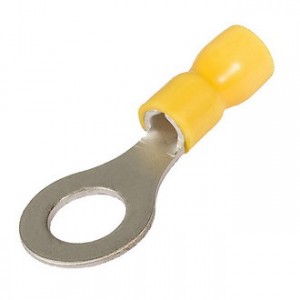 Наконечник кабельный кольцевой изолированный НКИ 6.0-5 серия ПРОФИ, Наконечник кабельный кольцевой изолированный с ПВХ манжетой, сечение 2.5-6мм2 под М5