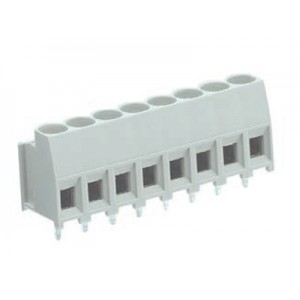 Клемма Wiecon 8191 R / 5 / 3 Z OB, Клемма, горизонтальный подвод кабеля, на плату, шаг: 10 мм, 3 полюса, фиксация провода винтовая, исполнение: без маркировки, 300V, 16A, цвет: серый