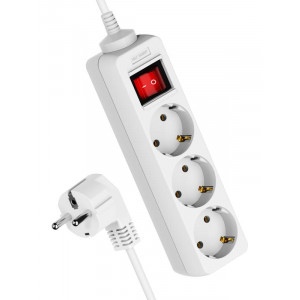 Удлинитель 3х5м с заземл. 16А IP20 ПВС 3х1 с выкл. YKsm5m-3g-Z-V(K)