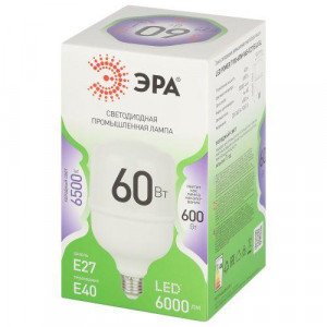 Лампа светодиодная высокой мощности LED 60 Вт 6000Лм 6500К T100 холодный E27/E40 (переходник) 170-265В LED POWER T100-60W-865-E27/E40 Green Line Б0066980