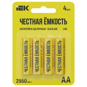 Элемент питания алкалиновый AA/LR6 Alkaline (блист.4шт) ABT-LR06-OP-L04