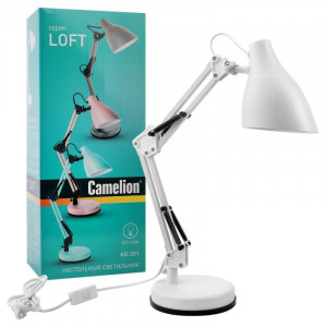 Светильник KD-331 C01 настол. 230В 40Вт E27 бел. 12790