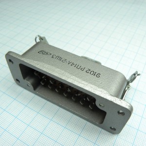 РП14А-21Ш3, Соединитель  низкочастотный, прямоугольный, внутреннего монтажа