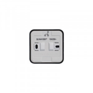 Выключатель 2-кл. ОП Blanca 10А IP20 (сх. 5) 250В с изолир. пластиной антрацит SE BLNVA105016