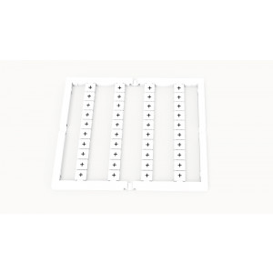 Маркировка (в кассетах) ZW5-40P-16-16Z(H), Кассета с маркировочными шильдиками, для клемм сечением 2,5 мм.кв., верхняя, 40 шильдиков, нанесенные символы: +, с вертикальным расположением, размер шильдика: 4.5 x 4.9 мм, цвет: красный