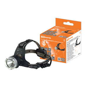 Фонарь «Налобный 9» аккумуляторный, 5Вт 1 светодиод CREE, Li-Ion 2x18650 2 Ач, SQ0350-0048