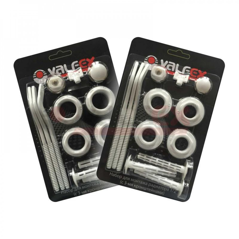 Изображение товара Комплект для монтажа радиаторов с тремя кронштейнами 3/4 дюйма AD-1003