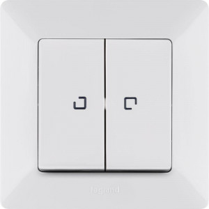 VLN-l БЕЛ Выкл 2-кл с подсвкой 752428