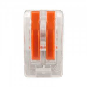 Клемма строительно-монтажная СМК 222-412 2-проводная 0.08-2.5/4кв.мм прозрачная 07-5252-1