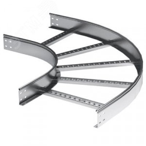 Угол горизонтальный 90 градусов 100x600 R-300 в комплекте с крепежными элементами и соединительными пластинами, необходимыми для монтажа LC1360K