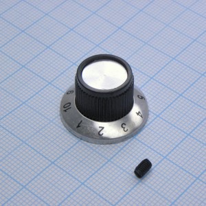 Ручка KN-138A(1-10) d=6.4, Ручка управления, на вал 6.4 мм