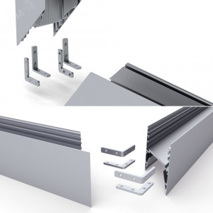 Экран SL-COMFORT-3551-2000 OPAL 031760, Экран к профилю SL-COMFORT-3551. Длина 2000мм. Цена за 1м. Материал - PC.