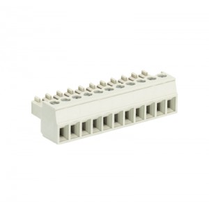 Розеточный разъем на кабель 8513 B/11 OB, Розеточный разъем, угловой, на кабель, шаг: 3.5 мм, 11 полюсов, фиксация провода винтовая, исполнение: без маркировки, 250V, 8А, цвет: серый