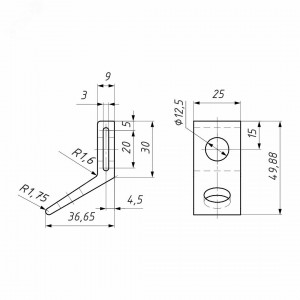 Кронштейн анкерный CA 25 (CA 16; CAB 25) (700 даН) 20801251