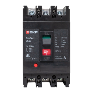 Автоматический выключатель LS63 15кА 3P 25А ProPact EKF