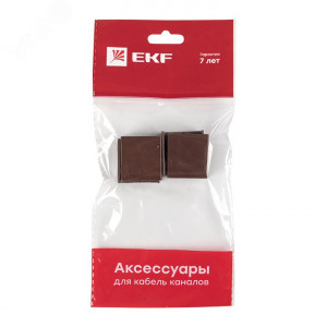 Соединитель (25х16) (4 шт) темное дерево EKF-Plast