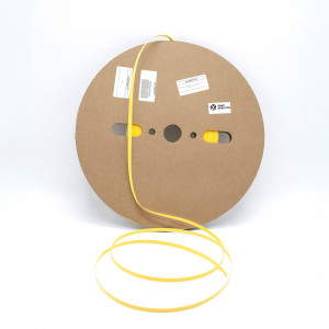 ump622124, Термоусадочная трубка плоская для печати ТТУ-НГ-LSZH 3/1 для провода 1.1-2.7 мм, желтая, в рулоне 50м. (1/8)