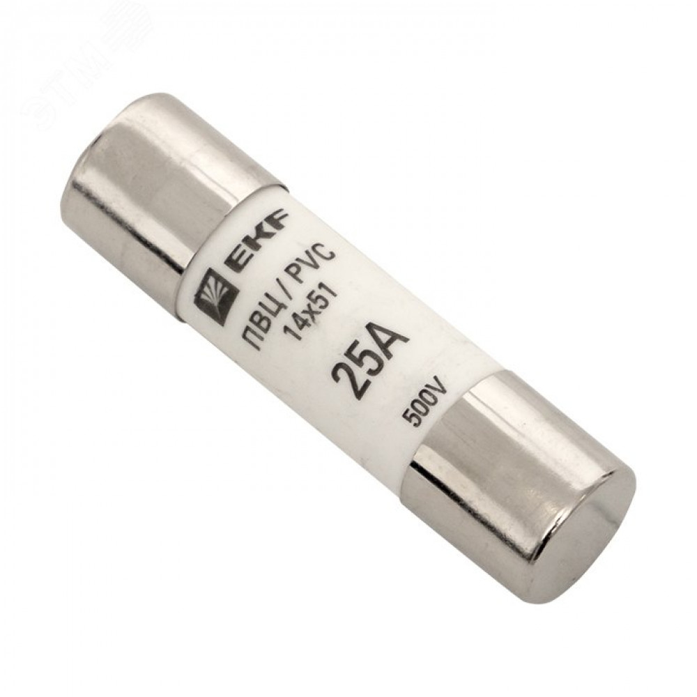 Изображение товара Плавкая вставка цилиндрическая ПВЦ 14х51 25А EKF