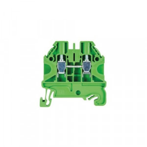 Проходная клемма WT 4 GN, Проходная клемма, тип фиксации провода: винтовой, номинальное сечение: 4 мм кв., 32A, 1000V, ширина: 6 мм, цвет: синий, тип монтажа: DIN35