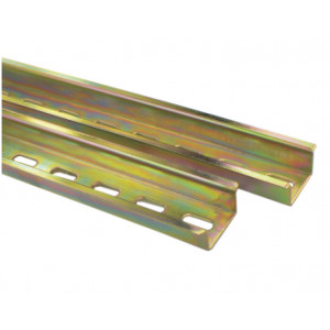 Монтажная рейка TH35-15L, Монтажная рейка, DIN35, 35 x 15 мм, перфорированная, длина: 2 метра, материал: сталь, размер перфорированных отверстий: 15 x 6,2 мм