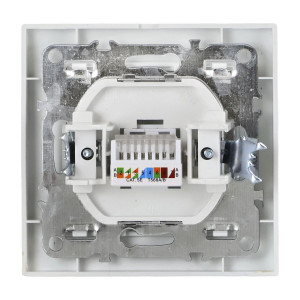 Розетка компьютерная 1-м СП Минск RJ45 бел. Basic ERK01-035-10