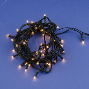 Гирлянда с контроллером 5м 50 миниламп накаливания Теплый Провод зеленый UDL-S0500-050/DGA WARM WHITE IP20 MINI UL-00007189