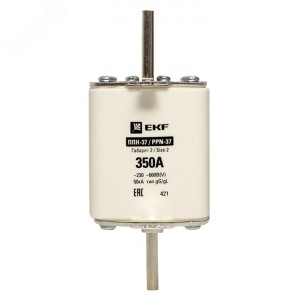 Плавкая вставка ППН-37 400/350А габарит 2 EKF