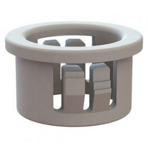 22MP06258, Прокладки и втулки Snap Bushing, .625 Hole, .500 ID, .406 Thick, Black,HS Nylon,1000 Per Bag,.125 Panel,.718 OD