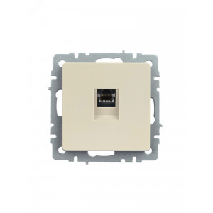 Розетка компьютерная СП RJ45 кат.5E BRITE РК10-БрКр беж. BR-K10-1-K10