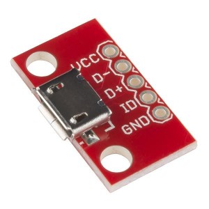 BOB-12035, Дочерние и отладочные платы SparkFun microB USB Breakout