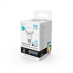 Лампа Elementary R63 8W 650lm 4100K Е27 LED 1/10/50 63228