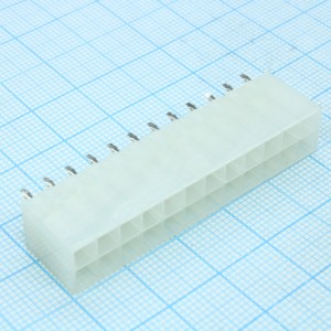 DS1073-01-2X12MVT6, Разъем низковольтного питания, вилка 2*12 контактов шаг 4.2мм