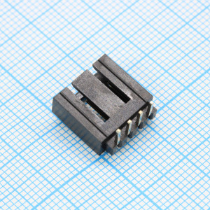 DS1070-06-4MR8B, Разъем штыревой однорядный угловой на плату 4 контакта, шаг 2,54мм