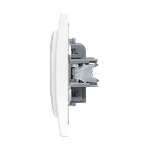 Розетка 1-м СП Минск 10А IP20 без заземл. защ. шторки бел. Basic ERR10-022-100