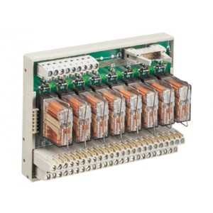 Реле RAB-SS 8/2, Интерфейсный релейный модуль, 8 реле, по 2 переключающих контакта, управление положительным напряжением, материал контакта: AgCdO, рабочее напряжение: 24 V AC/DC, номинальное напряжение переключения: 250 V AC / V DC, коммутируемый ток: 5 A AC/DC, с винтов