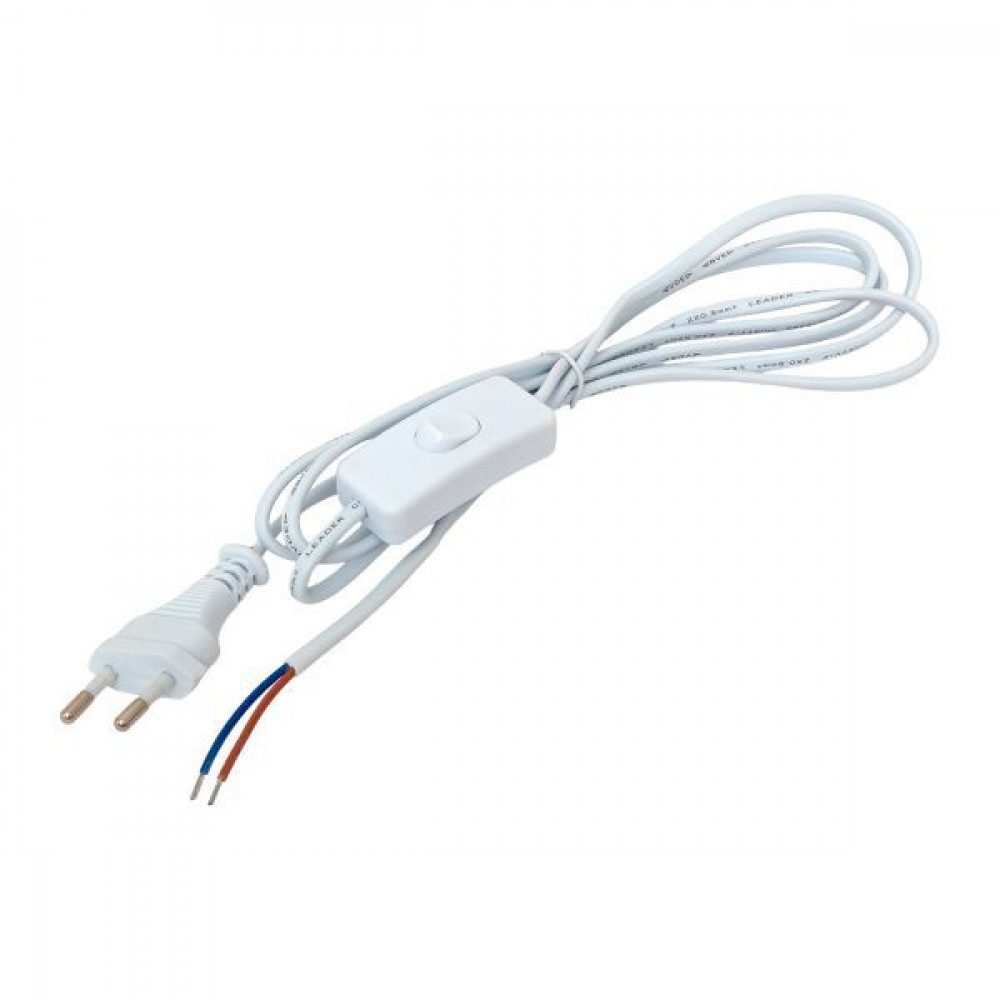 Изображение товара Шнур для бра с выключателем EKF 2 м 0,5 мм² с евро вилкой и переключателем