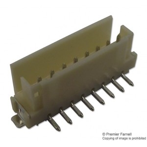 292175-8, Соединитель защищенный 8 контакт(-ов) 2мм луженый прямой для поверхностного монтажа лента на катушке