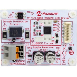 ADM00866, Средства разработки схем светодиодного освещения  CL8800 230VAC LED Driver Dev. Board