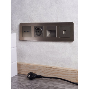 Подсветка светодиодная BRITE встраив. ПЛ20-БрШ шампань BR-FL20-K37