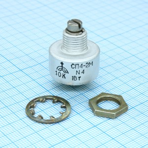СП4-2Ма 1 А 2-12    10К, Резистор переменный подстроечный непроволочный 10кОм 1Вт