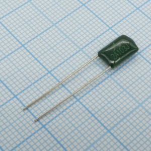 JFA-100-0,01 ±5%, Конденсатор майларовый 100В 0.01мкФ (7х11х4)мм -40°...+85°