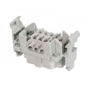 Вилочная контактная вставка Z5.571.3756.0, Вилочная контактная вставка, винтовая фиксация, 10 полюсов + PE, типоразмер 10B, 690V, 16A, сечение обслуживаемых проводников 0,5-2,5 мм кв, тип покрытия контактов: олово, с защелками, с монтажной рамкой