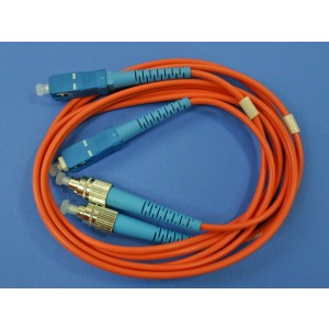 FPK-FC-SC-MM-DP-1, FC-SC патч-корд многомодовый 50/125 1м (Duplex)