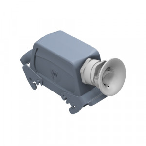 Крышка разъема BAS GOT GD 16 M25 A3, Крышка разъема на кабель, типоразмер 16B, без уплотнителя, 1 кабельный ввод M25x1,5, с разгрузкой на изгиб, IP54, с боковым расположением, с двумя защелками, материал корпуса: алюминиевый сплав