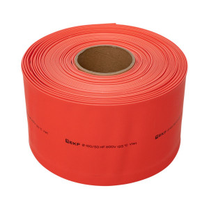 Термоусаживаемая трубка ТУТ нг 100/50 красная рулон PROxima tut-100-r